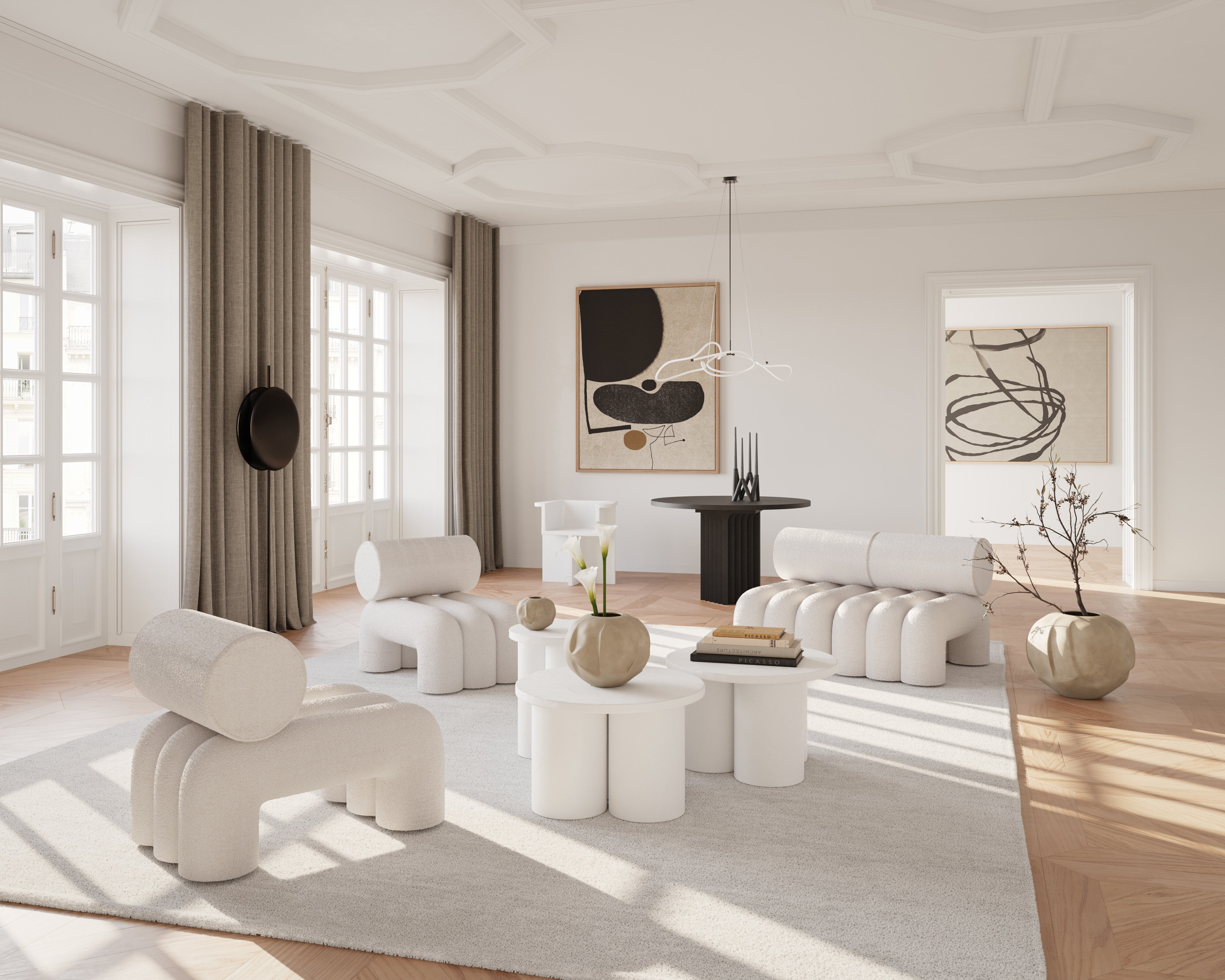 101 Copenhagen - Foku Chair - Off White - Lounge Chair