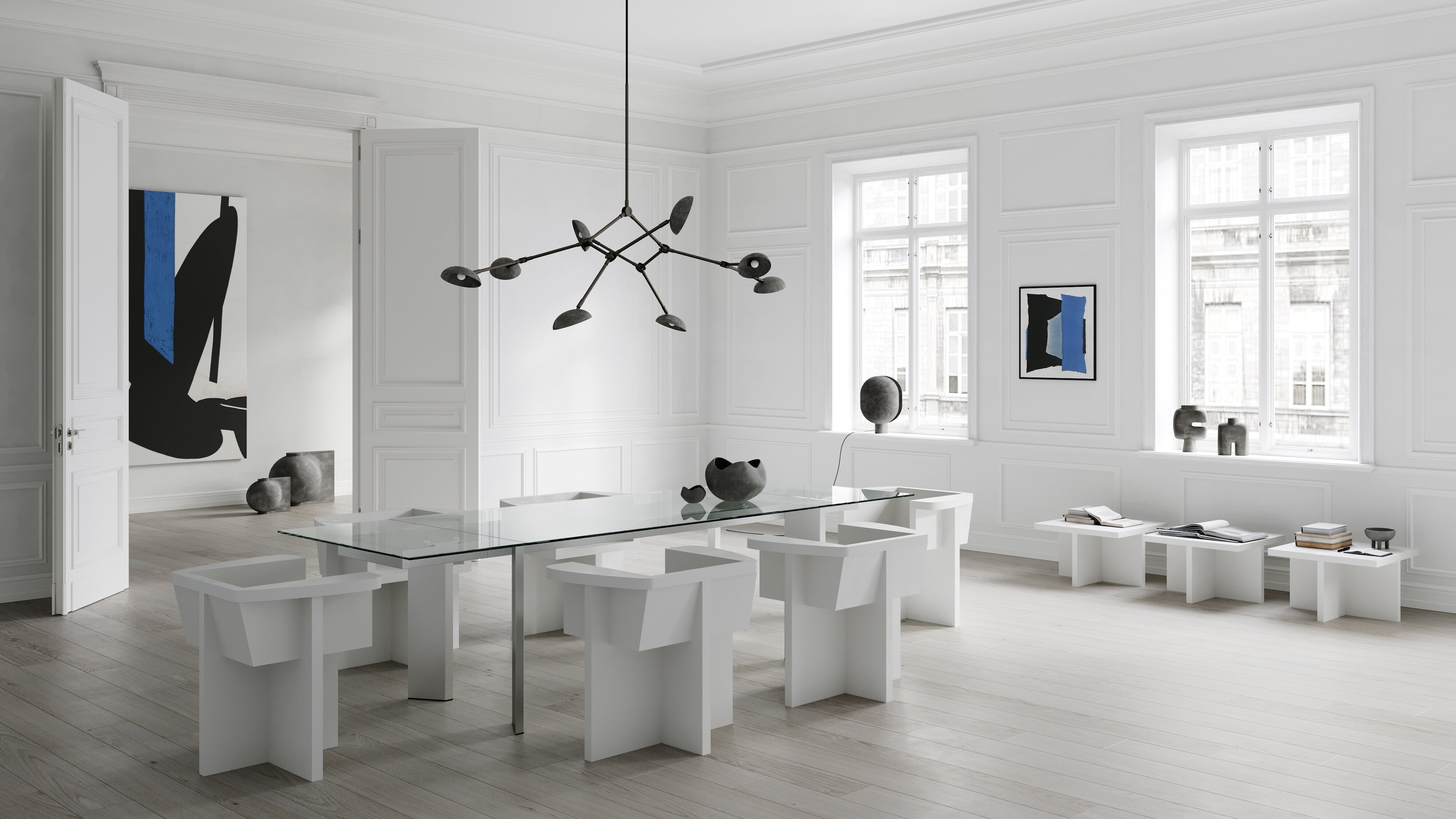 101 Copenhagen - Brutus Coffee Table - Bone White - Coffee Table