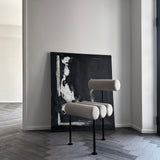 101 Copenhagen - Hiro Dining Chair, Black Frame - Sand (8047-2) - Dining Chair