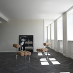 101 Copenhagen - Hiro Dining Chair, Black Frame - Sand (8047-2) - Dining Chair