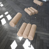 101 Copenhagen - Hiro Dining Chair, Stainless Steel - Nubuck - Dining Chair