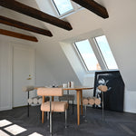 101 Copenhagen - Hiro Dining Chair, Stainless Steel - Nubuck - Dining Chair