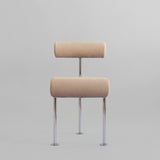 101 Copenhagen - Hiro Dining Chair, Stainless Steel - Nubuck - Dining Chair