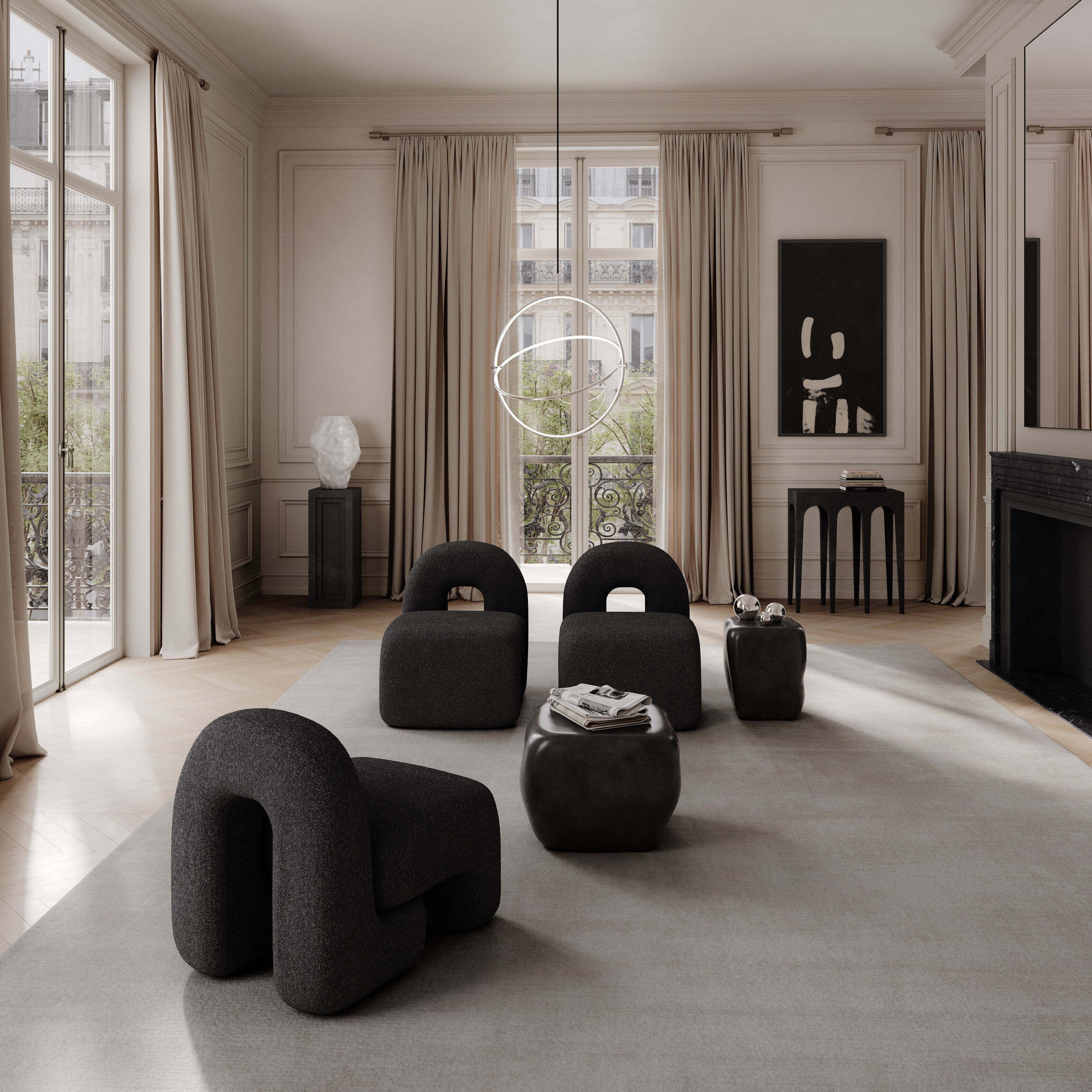 101 Copenhagen - Ishi Coffee Table, Medio - High Glaze Coffee - Coffee Table