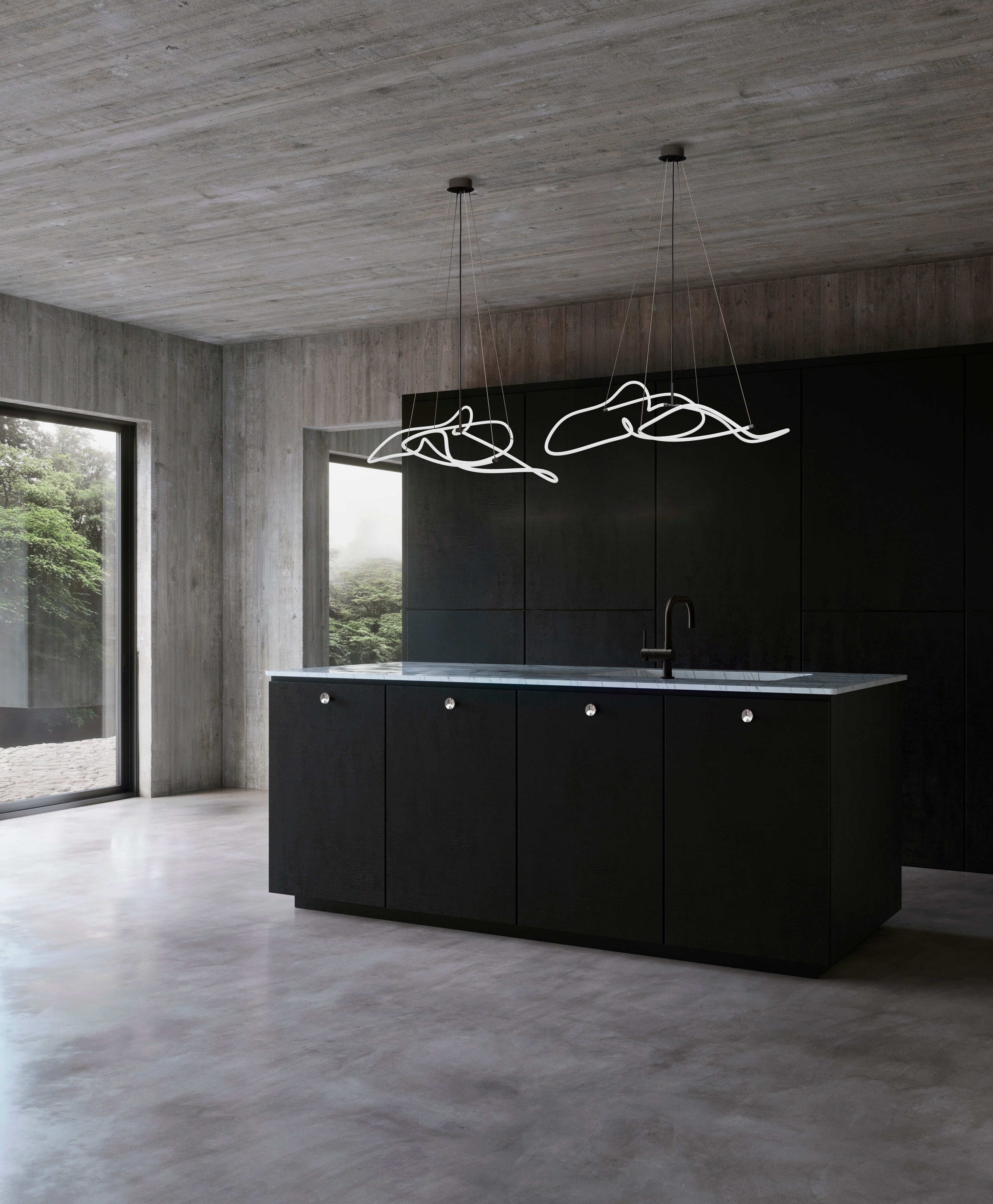 101 Copenhagen - Ghost Chandelier, Mini - Neon - Chandelier