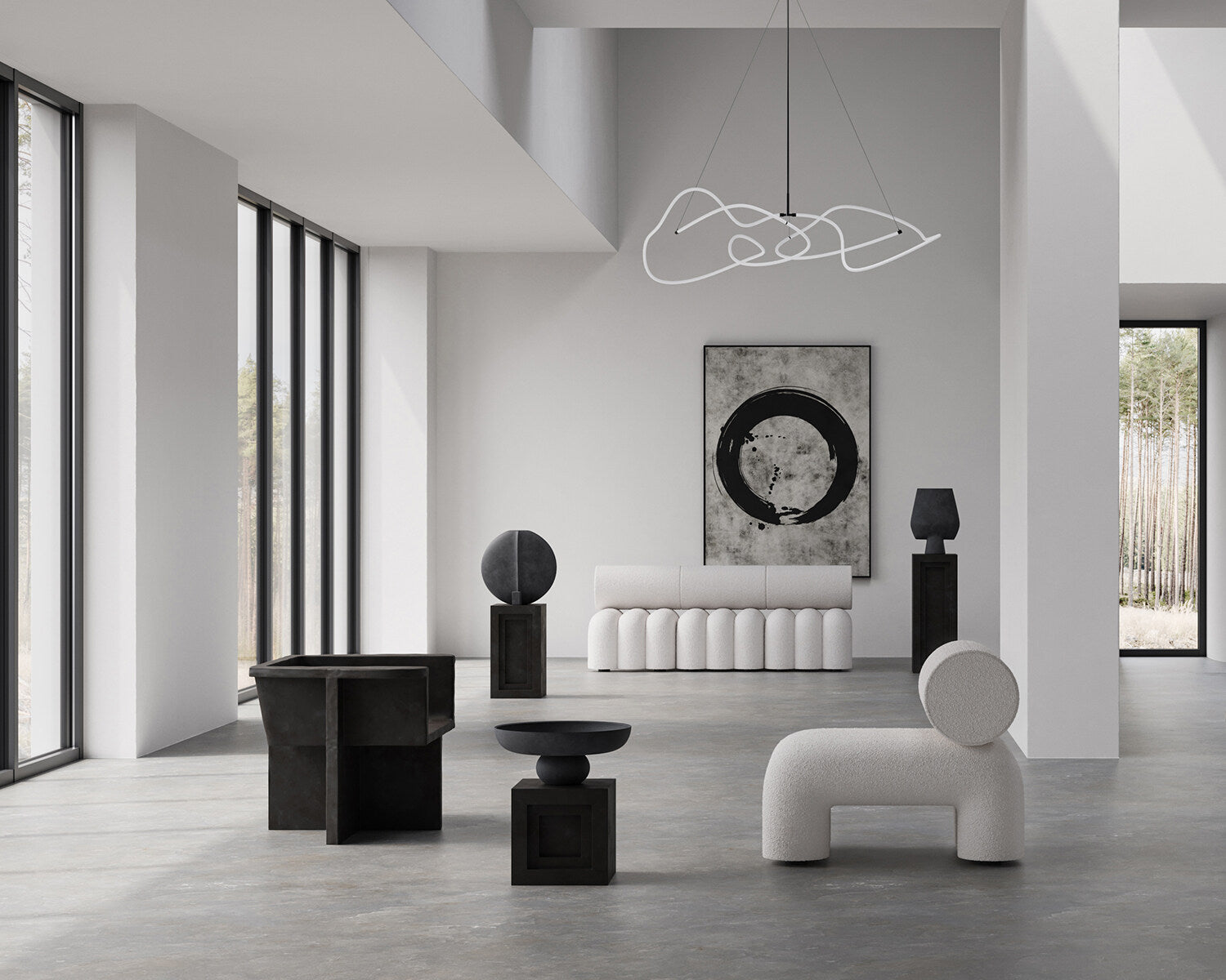 101 Copenhagen - Ghost Chandelier, Big - Neon (5m) - Chandelier