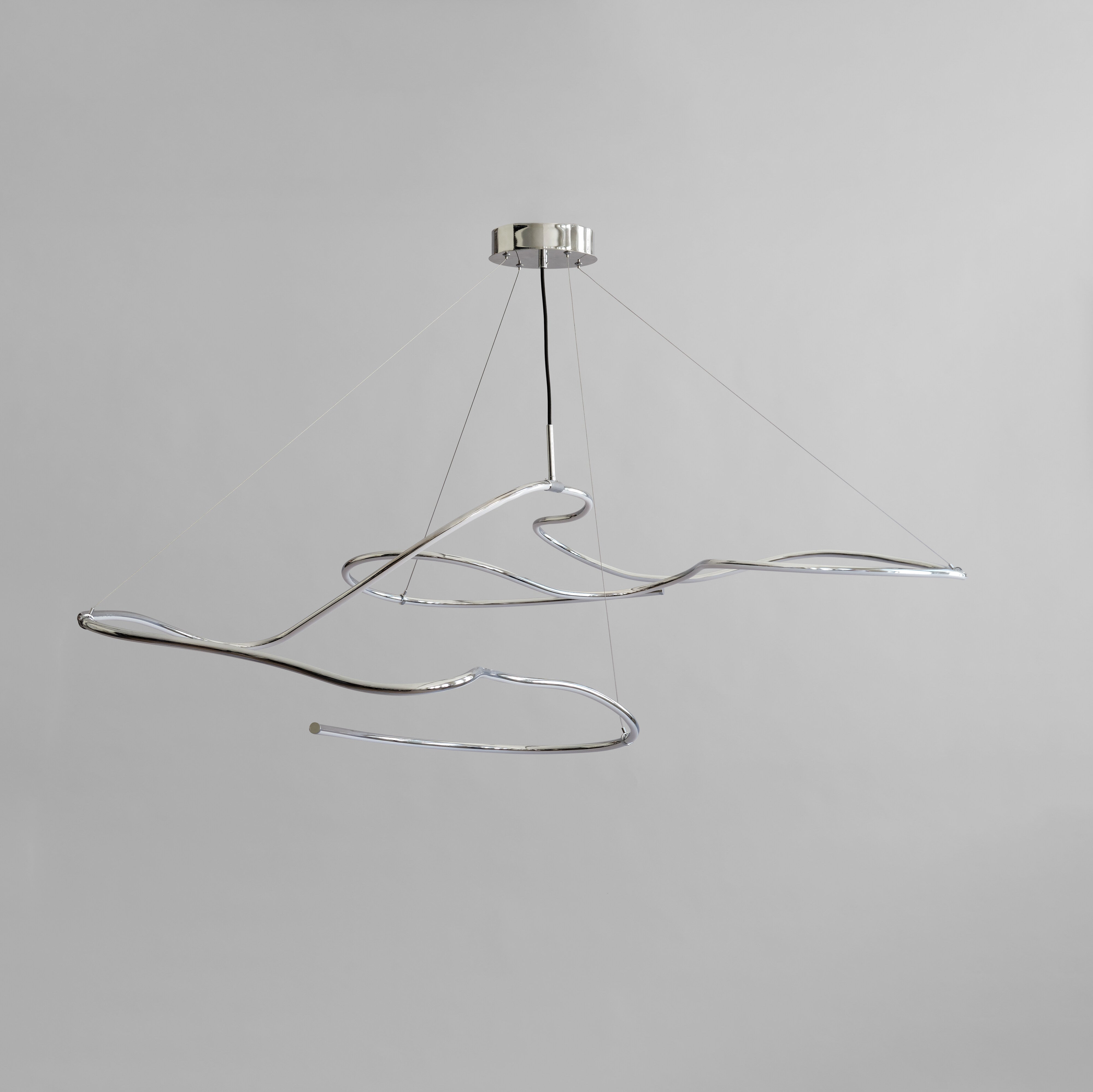 101 Copenhagen - Ghost Chandelier, Big - Chrome (5m) - Chandelier
