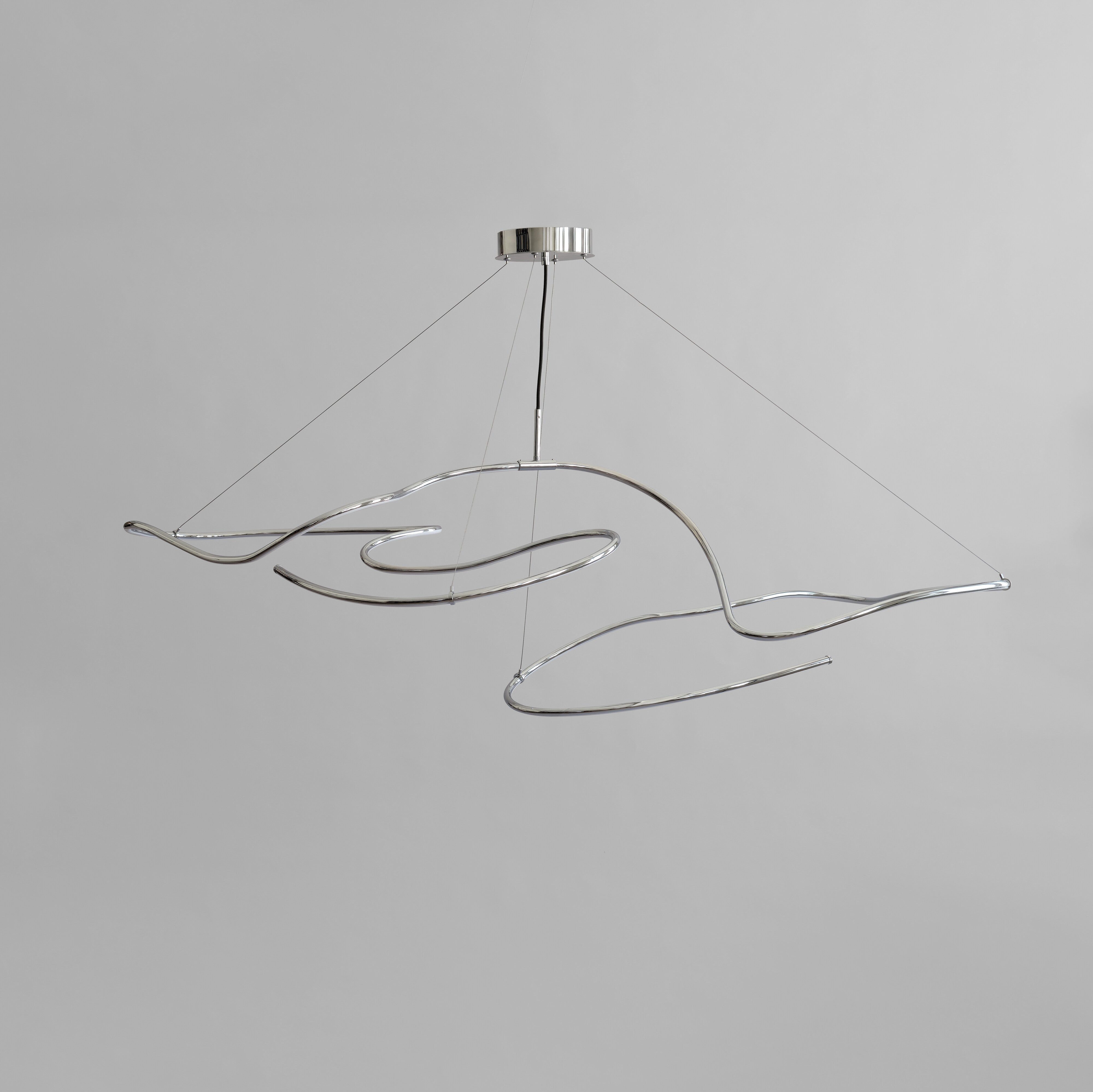 101 Copenhagen - Ghost Chandelier, Big - Chrome (5m) - Chandelier