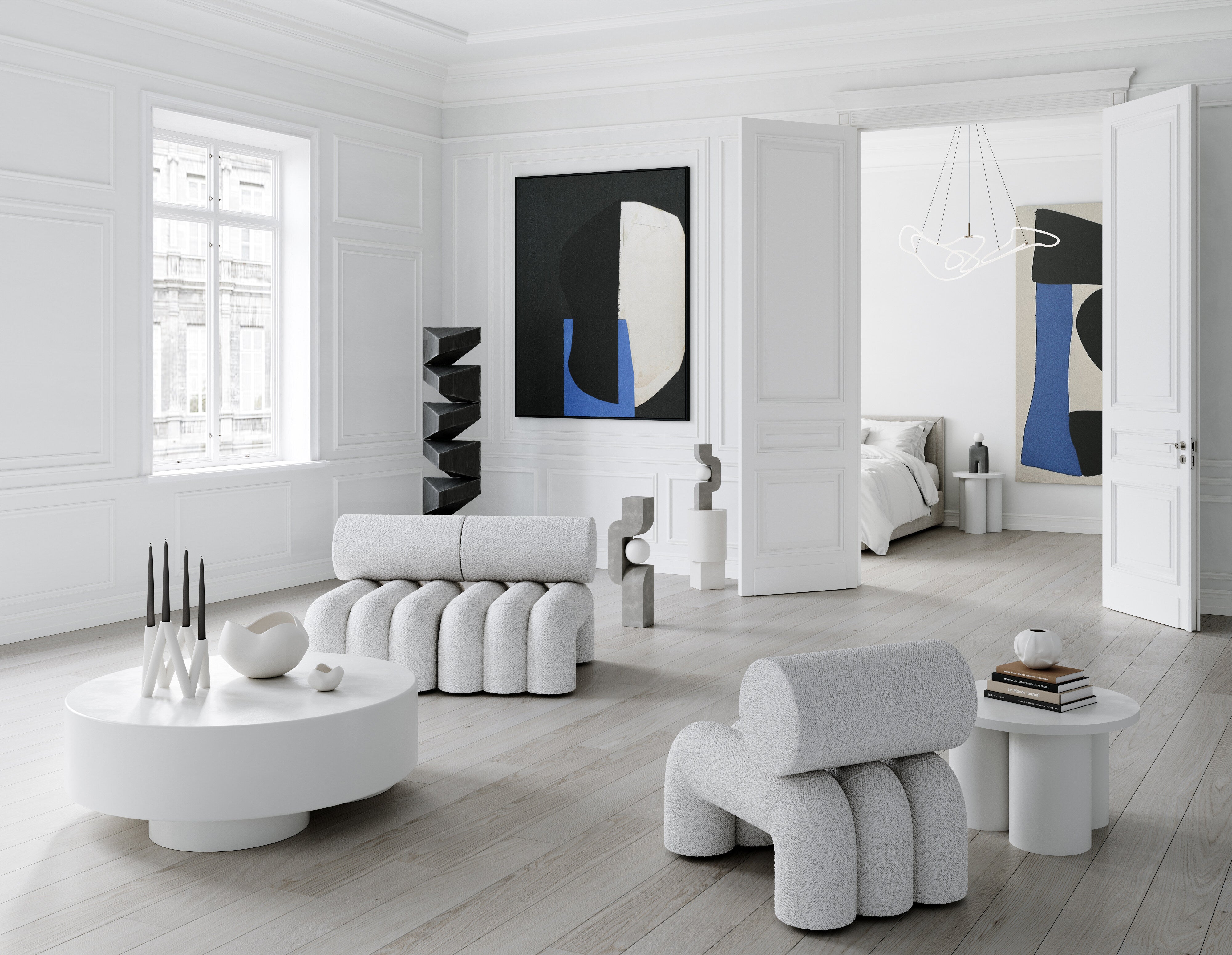 101 Copenhagen - Sitting Man, Big - Dark Grey - Floor Lamp