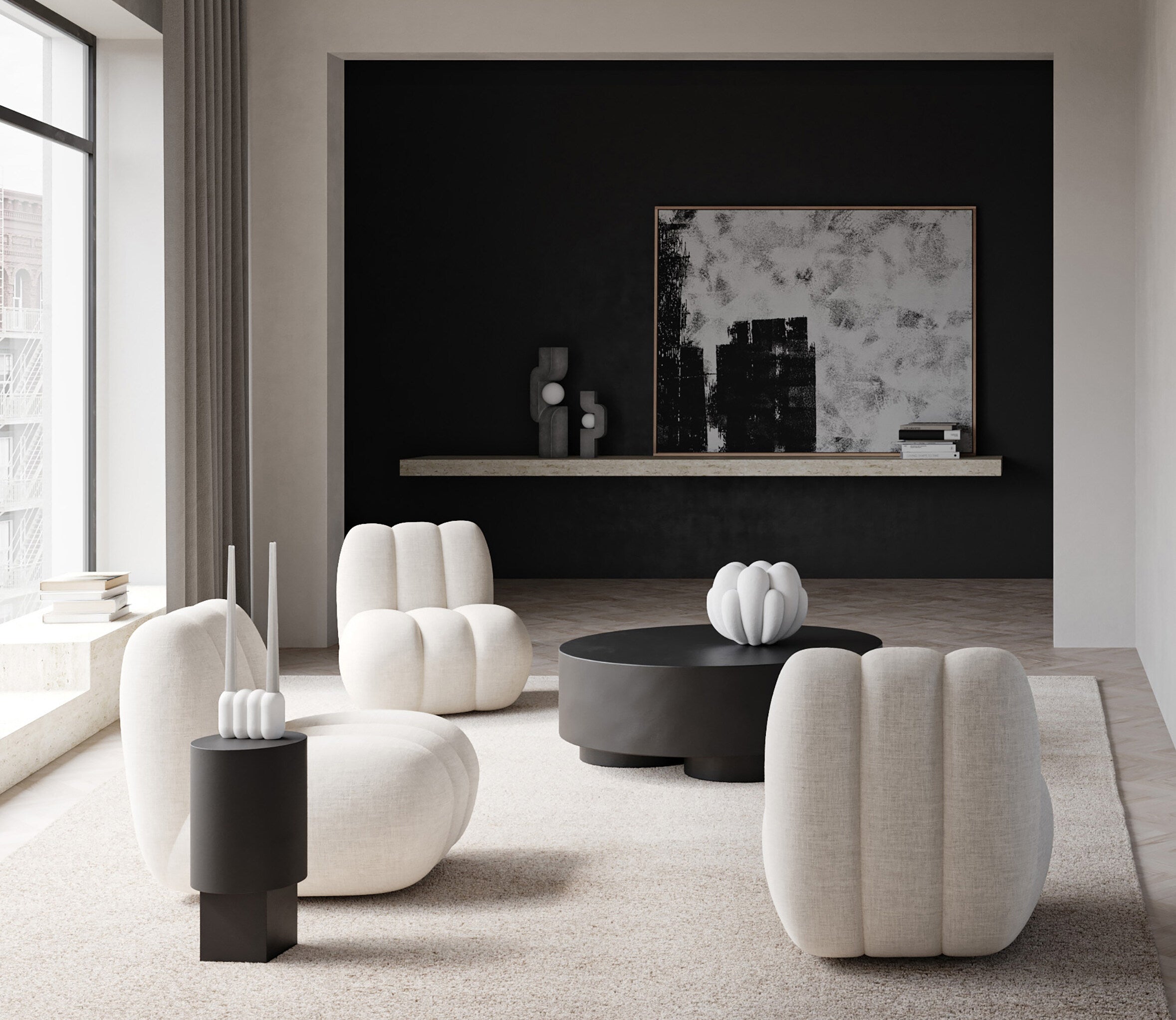 101 Copenhagen - Sitting Man, Big - Dark Grey - Floor Lamp