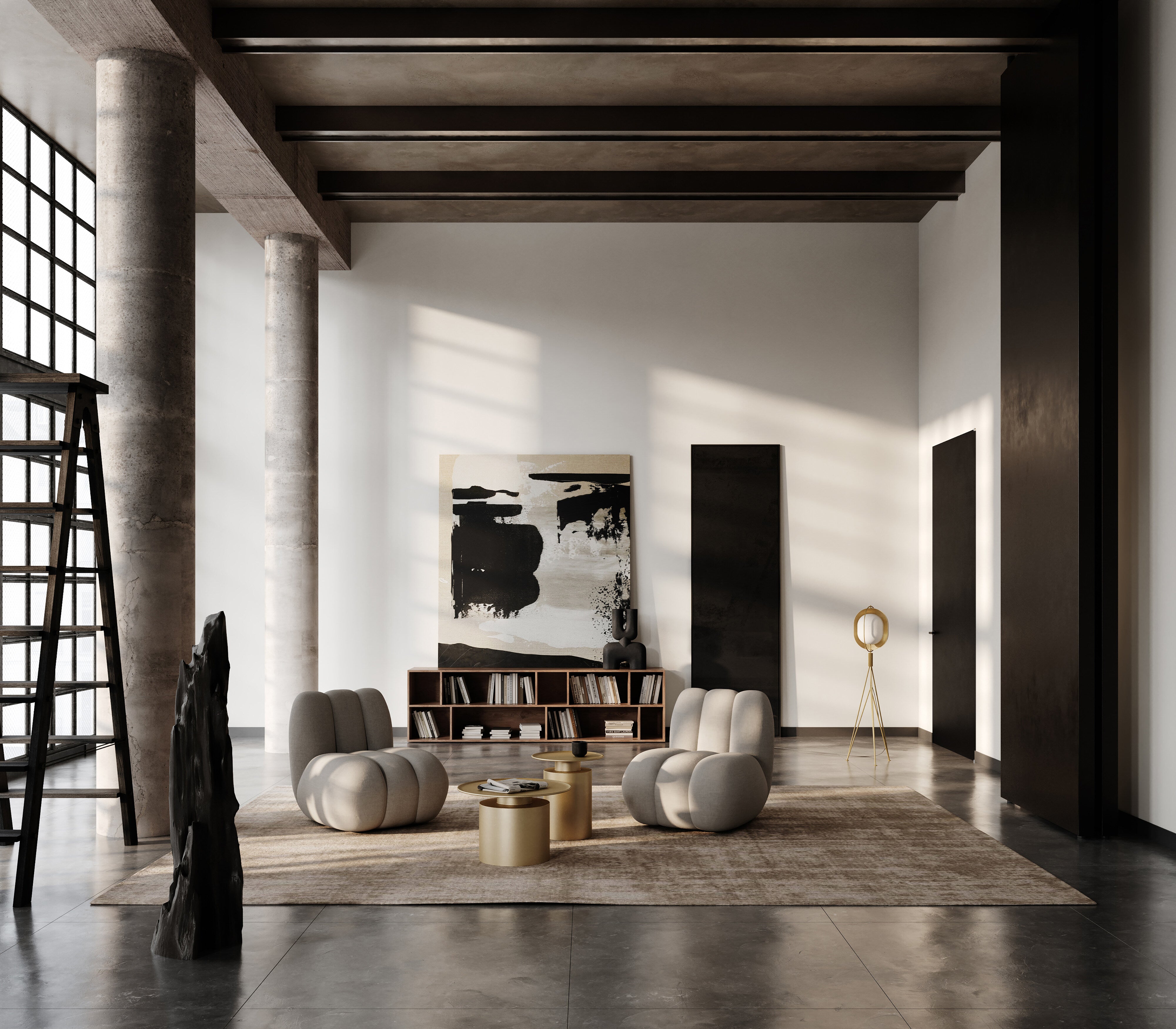 101 Copenhagen - Pearl Floor Lamp - Brass - Floor Lamp