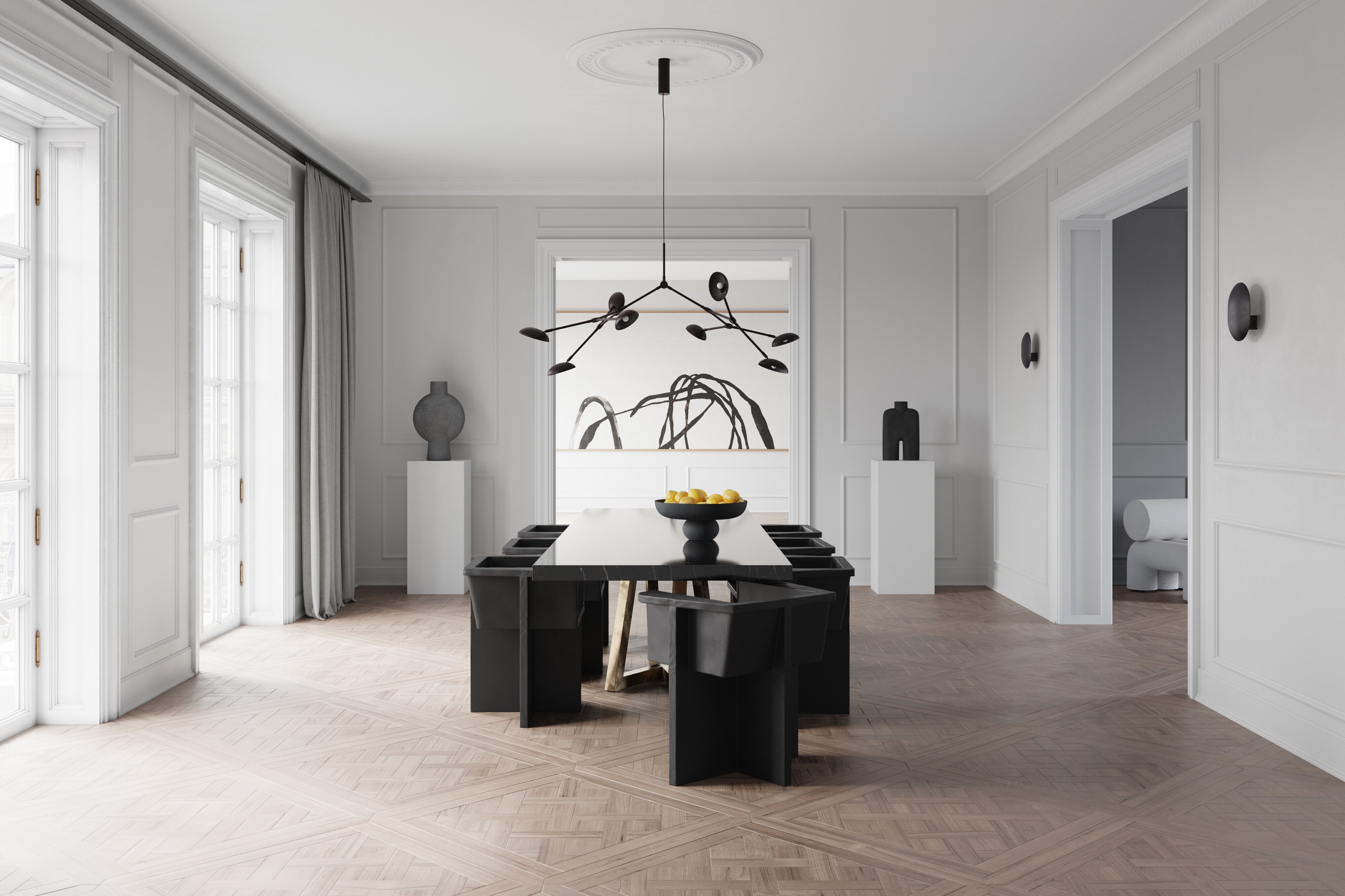 101 Copenhagen - Clam Wall Lamp - Burned Black - Wall Lamp