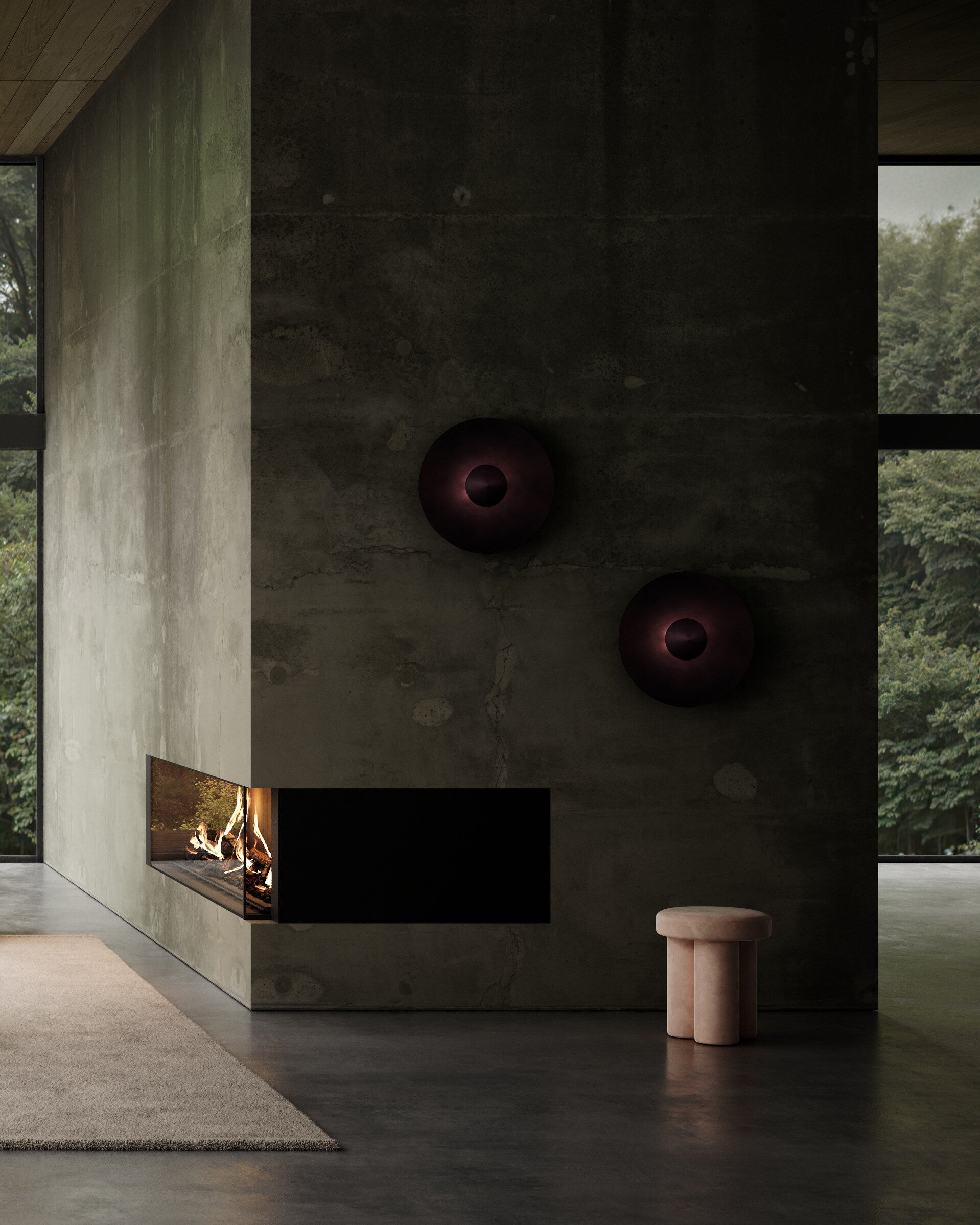 101 Copenhagen - Dusk Wall Lamp - Burned Black - Wall Lamp