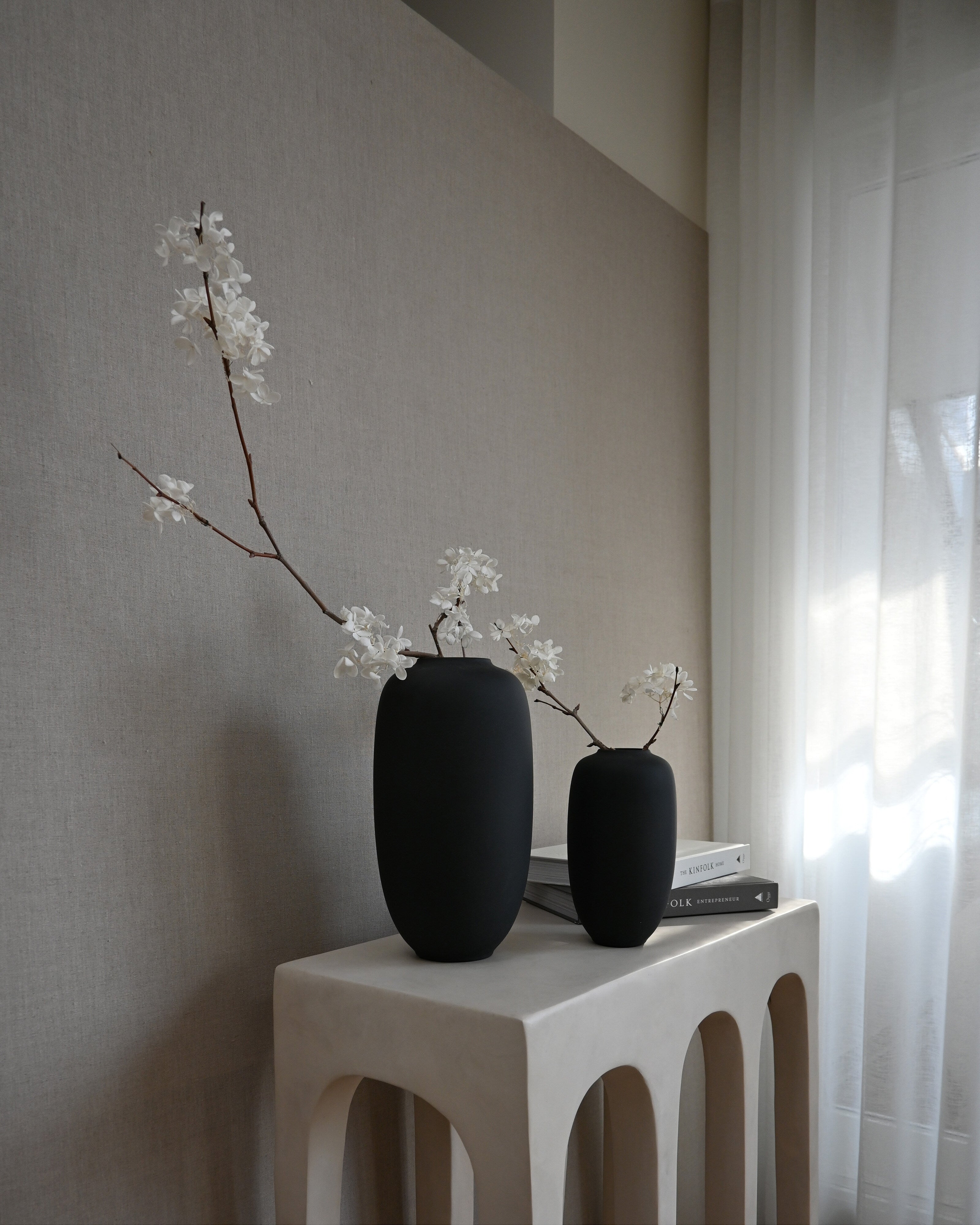 101 Copenhagen - Sunao Vase Slim, Petit - Black - Vase