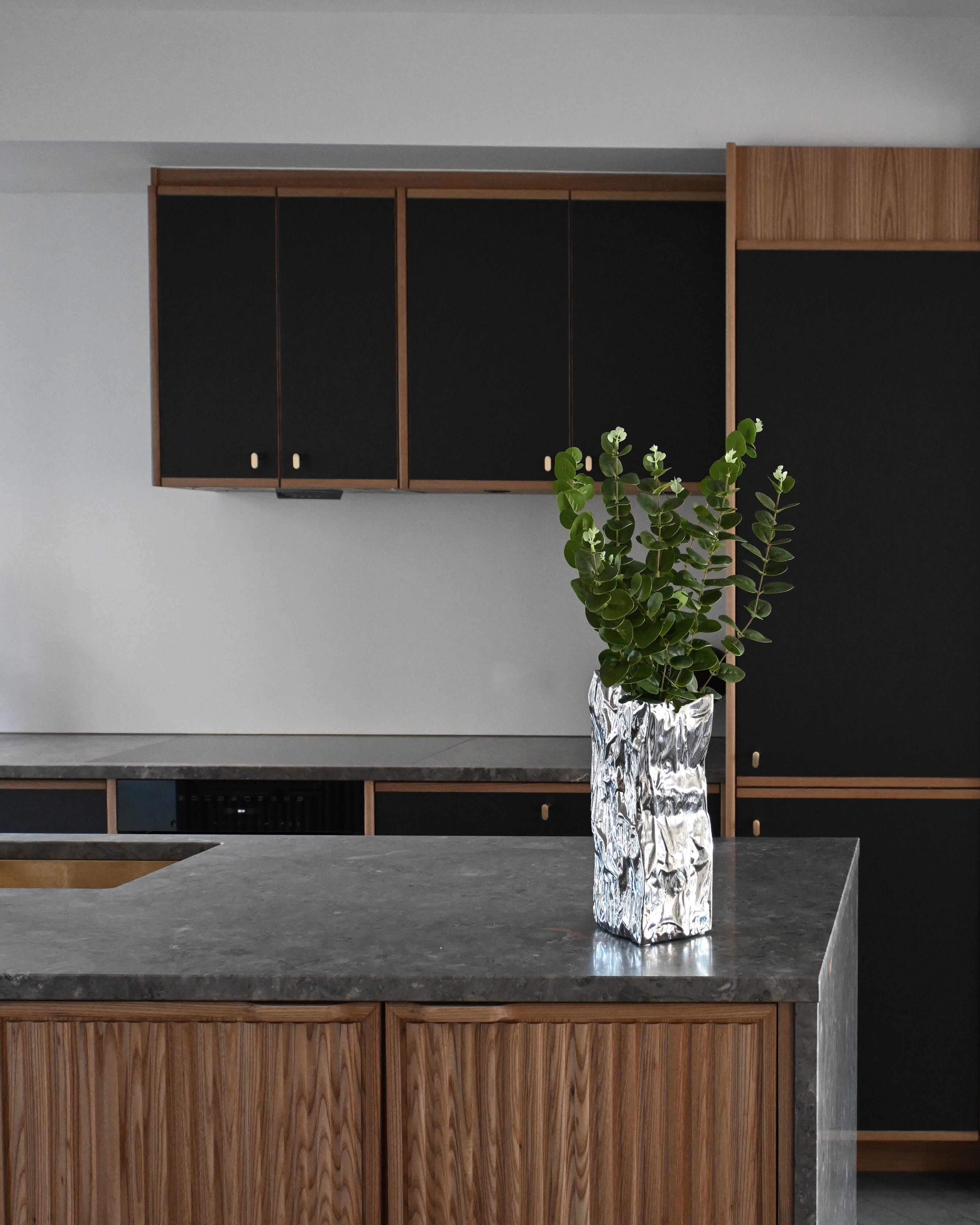 101 Copenhagen - Kami Vase, Medio - Chrome - Vase