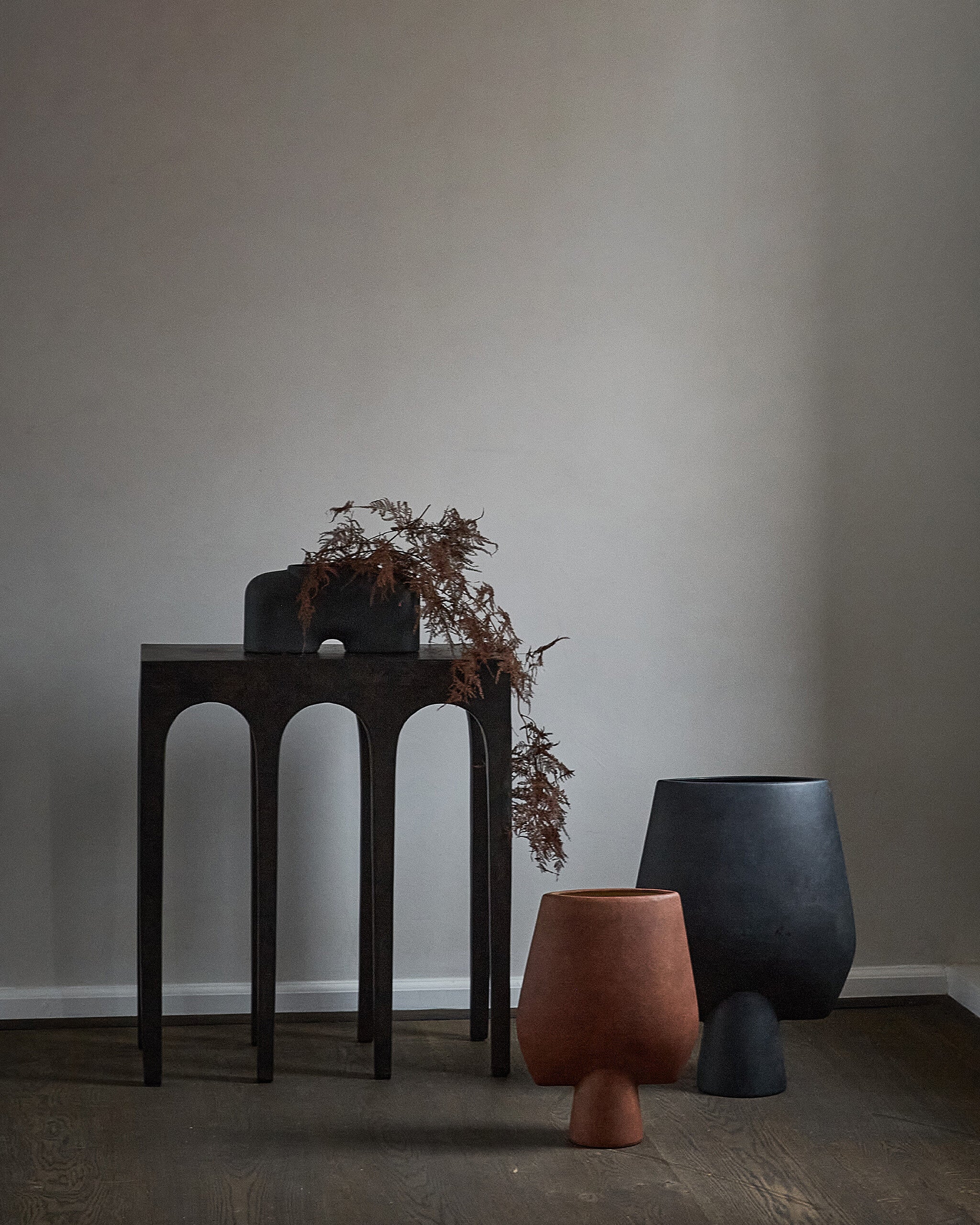 Sphere Vase Square, Big - Terracotta | 101 Copenhagen