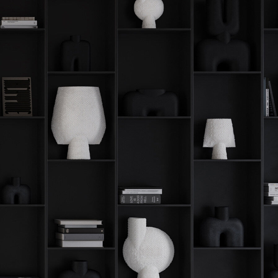 Sphere Vase Square Shisen, Big - Bone White