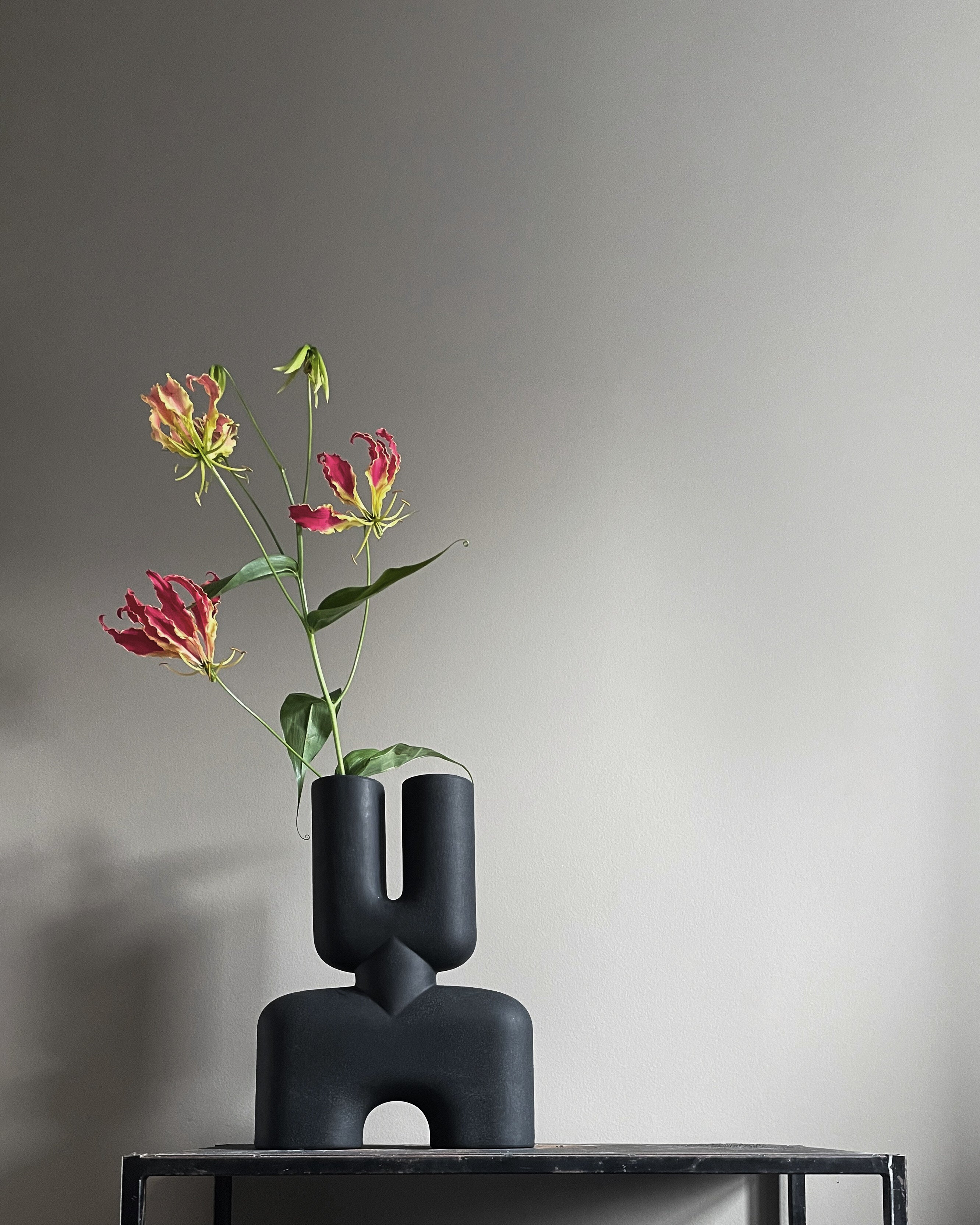 101 Copenhagen - Cobra Vase Double, Medio - Black - Vase