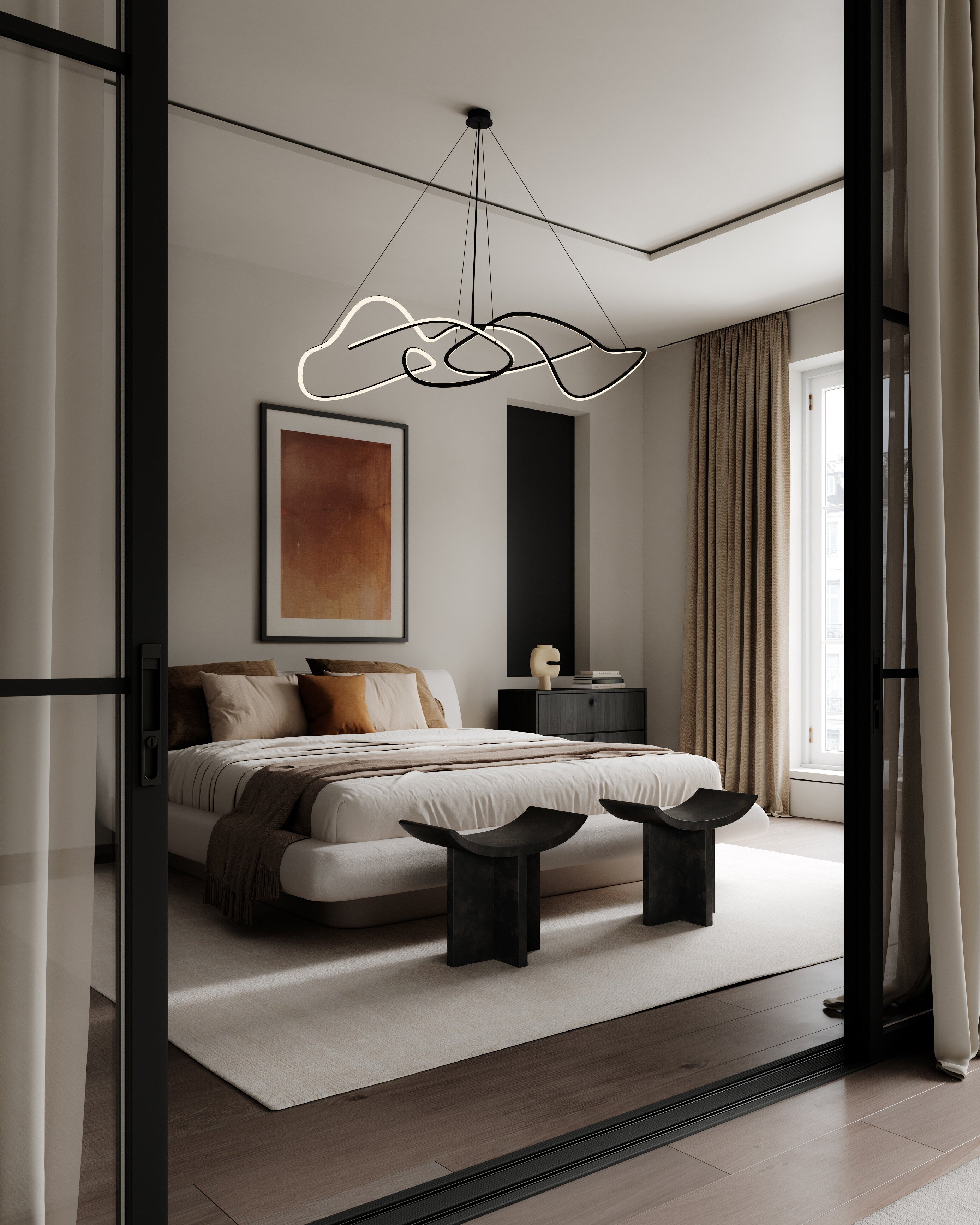 101 Copenhagen - Tribal Vase, Medio - Sand - Vase