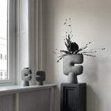 101 Copenhagen - Tribal Vase, Mini - Dark Grey - Vase