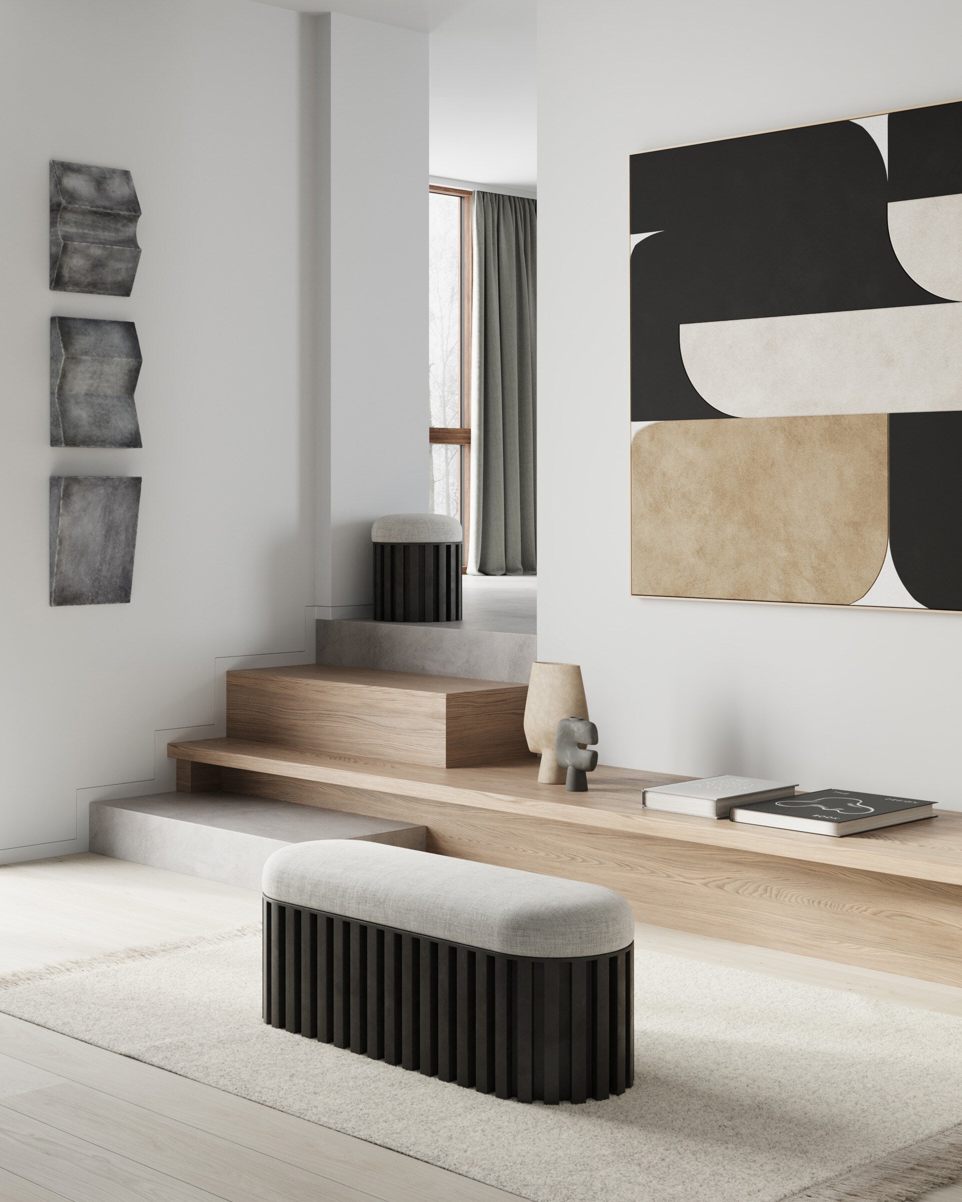 101 Copenhagen - Tribal Vase, Mini - Dark Grey - Vase