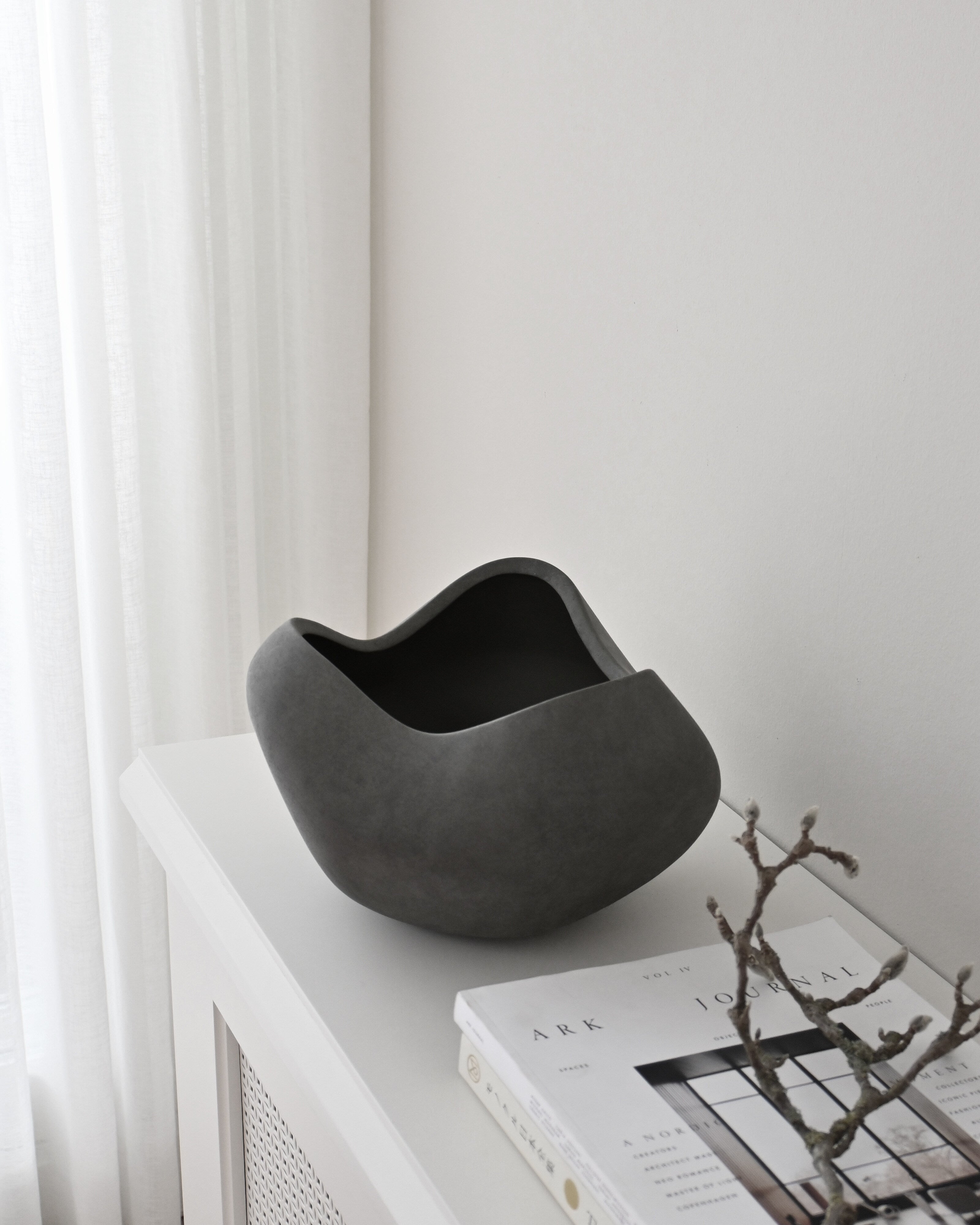 101 Copenhagen - Curve Bowl, Big - Dark Grey - Bowl