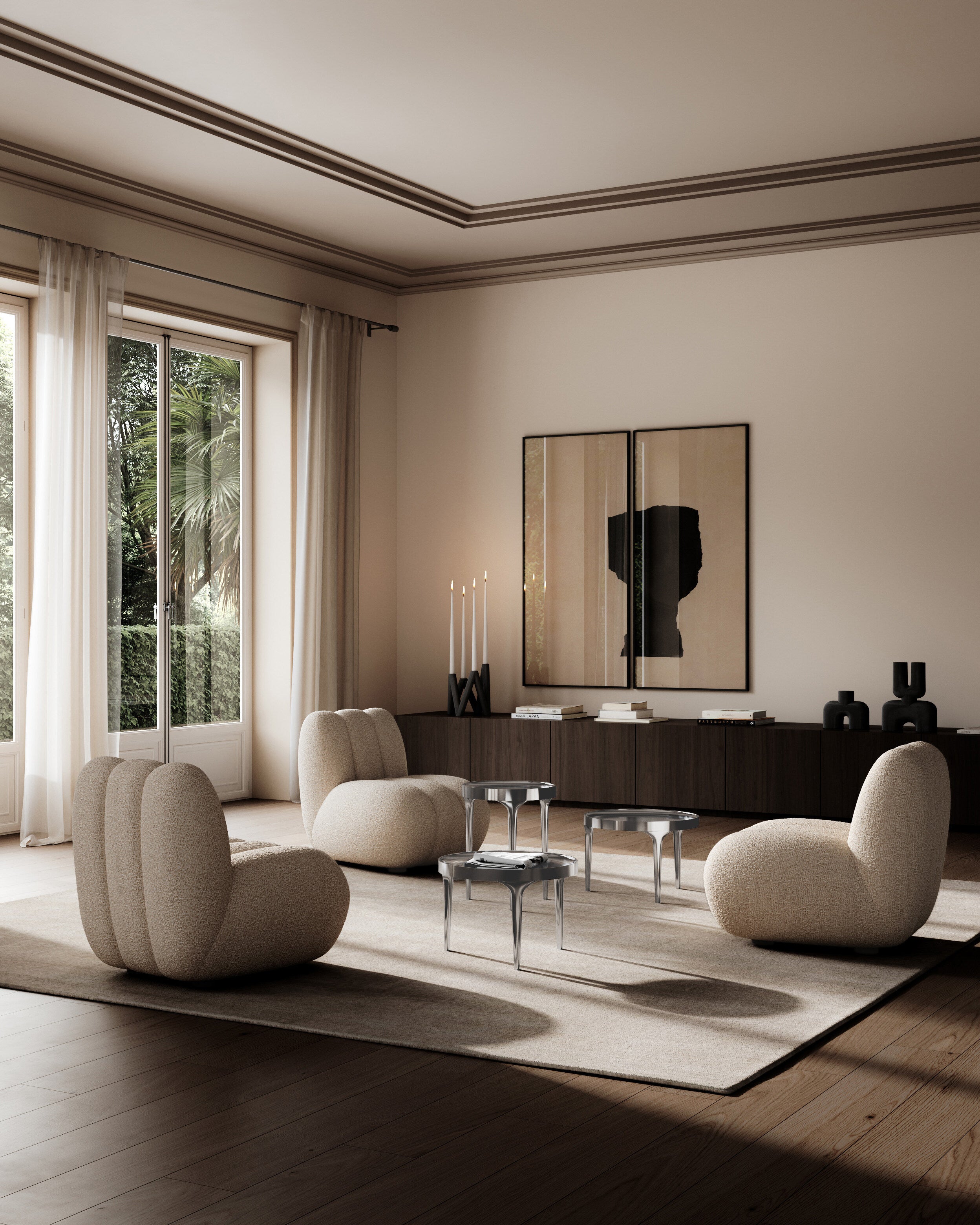 101 Copenhagen - W Candle Holder - Black - Candle Holder