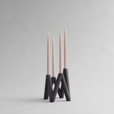 101 Copenhagen - W Candle Holder - Black - Candle Holder