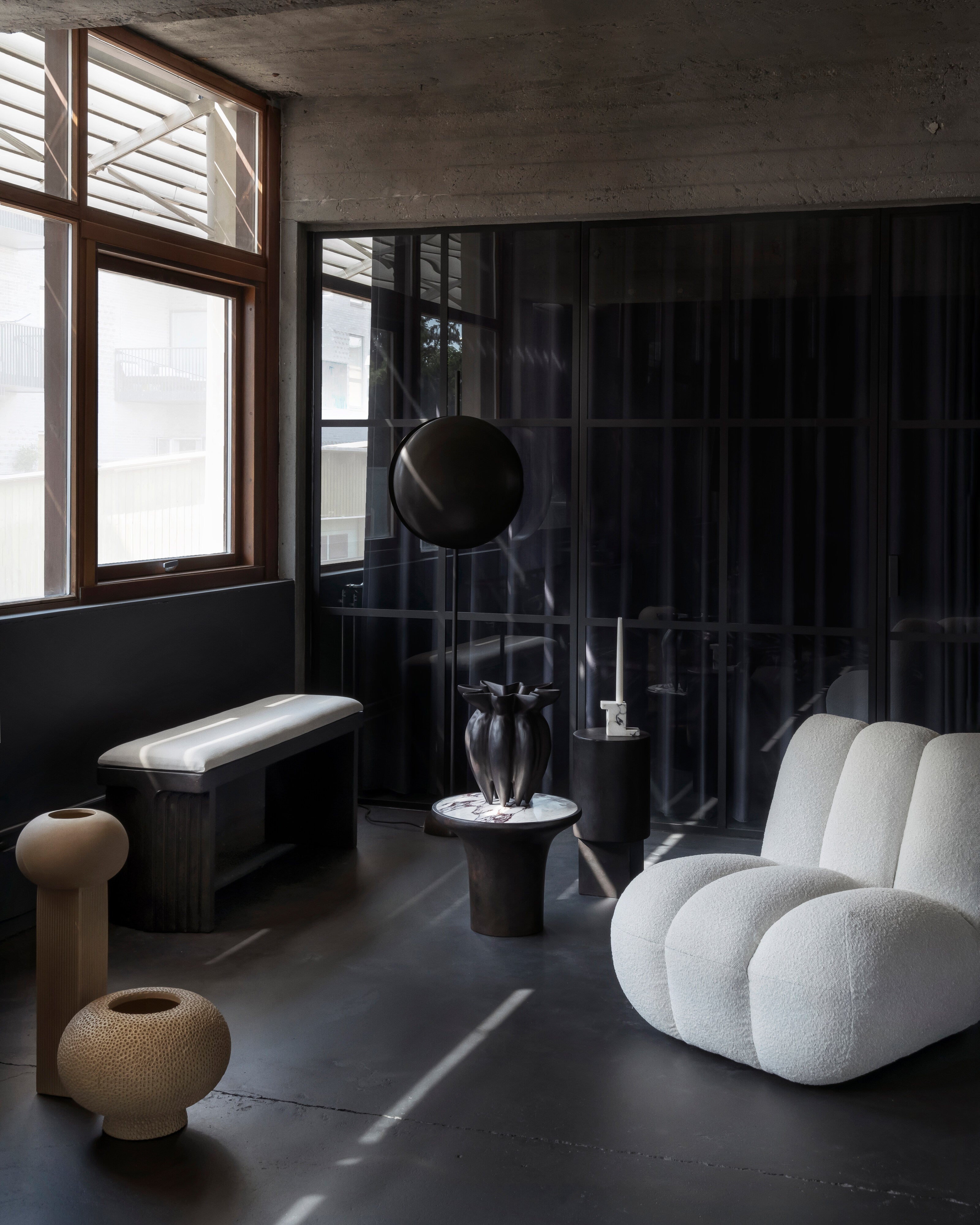 101 Copenhagen - Brick Candle Holder, Tall - Calacatta - Candle Holder