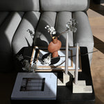 101 Copenhagen - Brick Candle Holder, Low - Limestone - Candle Holder