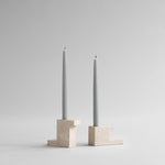 101 Copenhagen - Brick Candle Holder, Tall - Limestone - Candle Holder