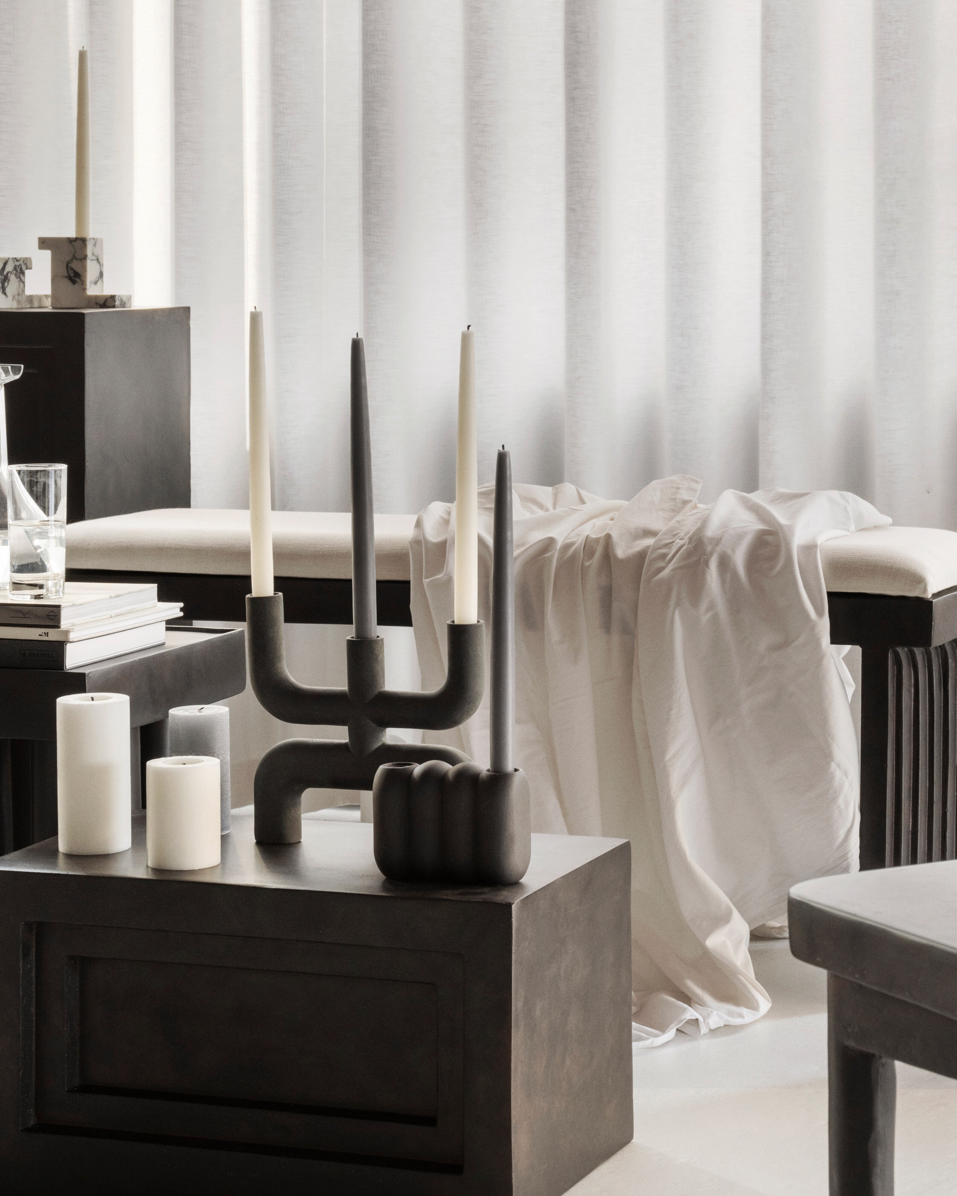 101 Copenhagen - Cobra Candle Holder - Black - Candle Holder