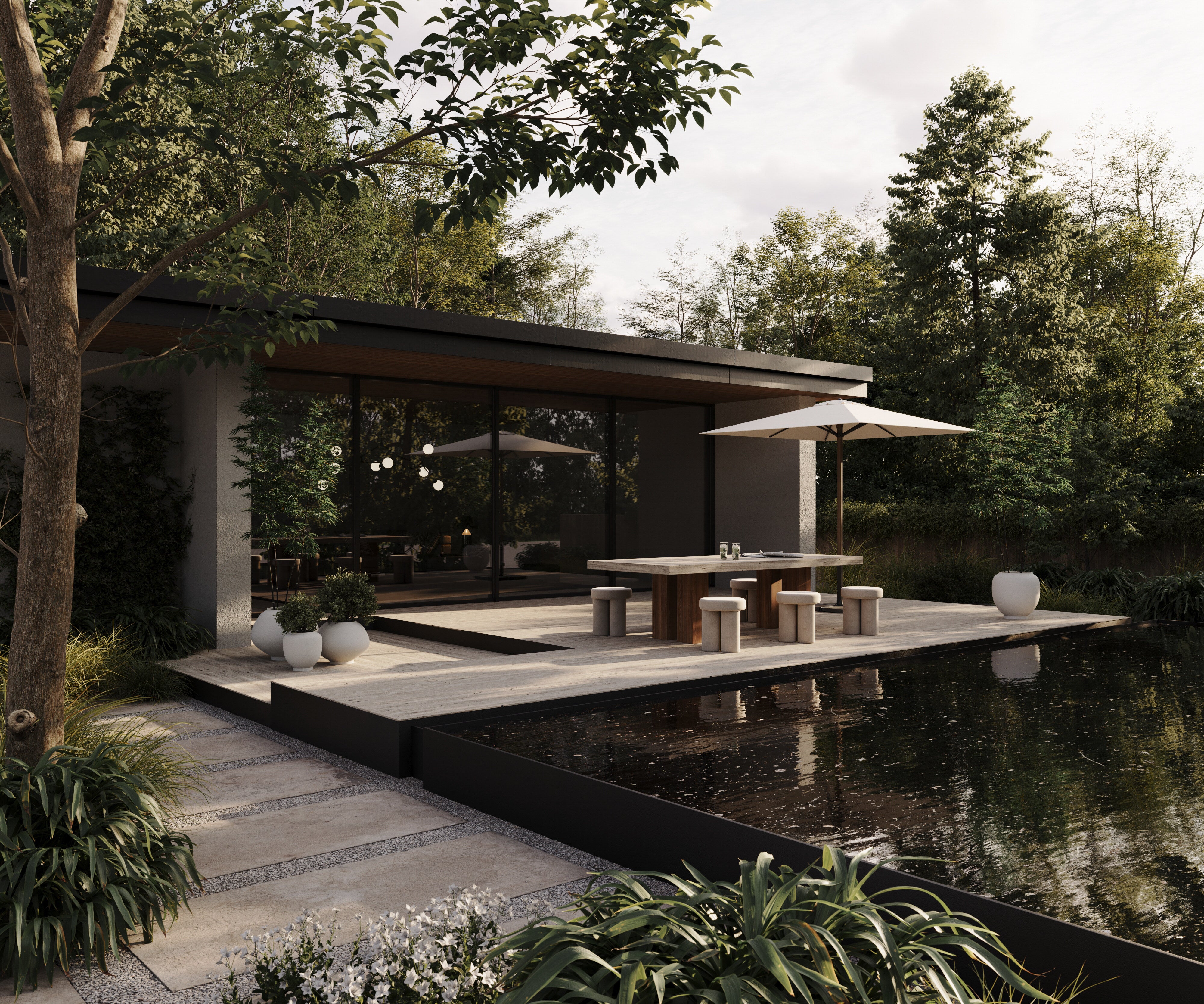 101 Copenhagen - Sunao Plant Pot, Hexa - Birch - Plant Pot