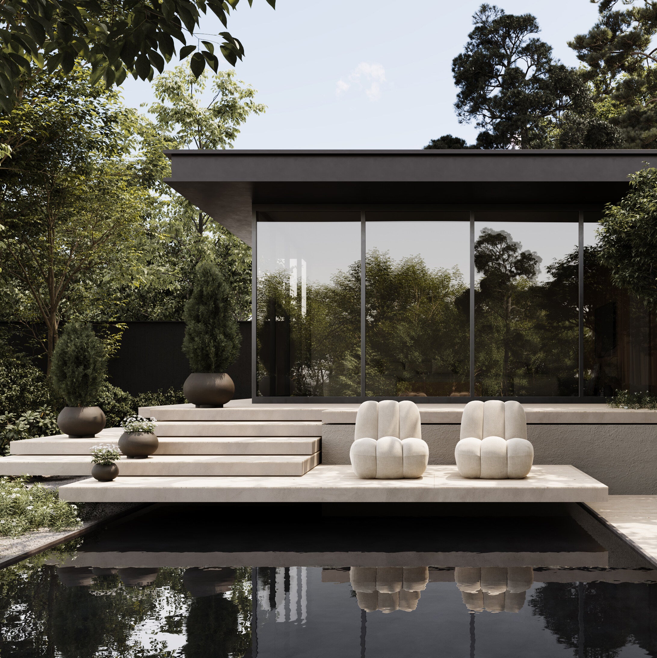 101 Copenhagen - Urchin Plant Pot, Medio - Coffee - Plant Pot