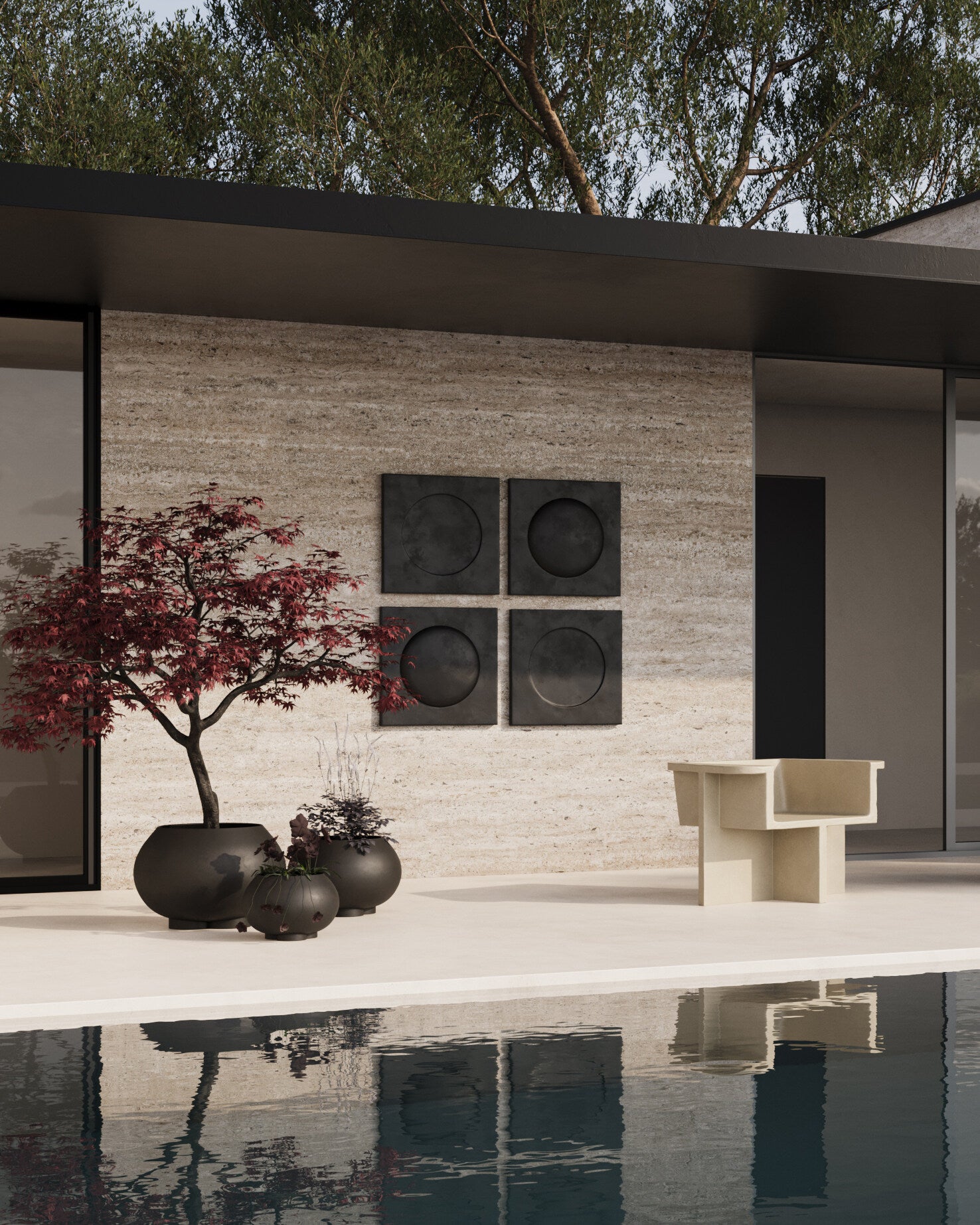 101 Copenhagen - Urchin Plant Pot, Medio - Coffee - Plant Pot