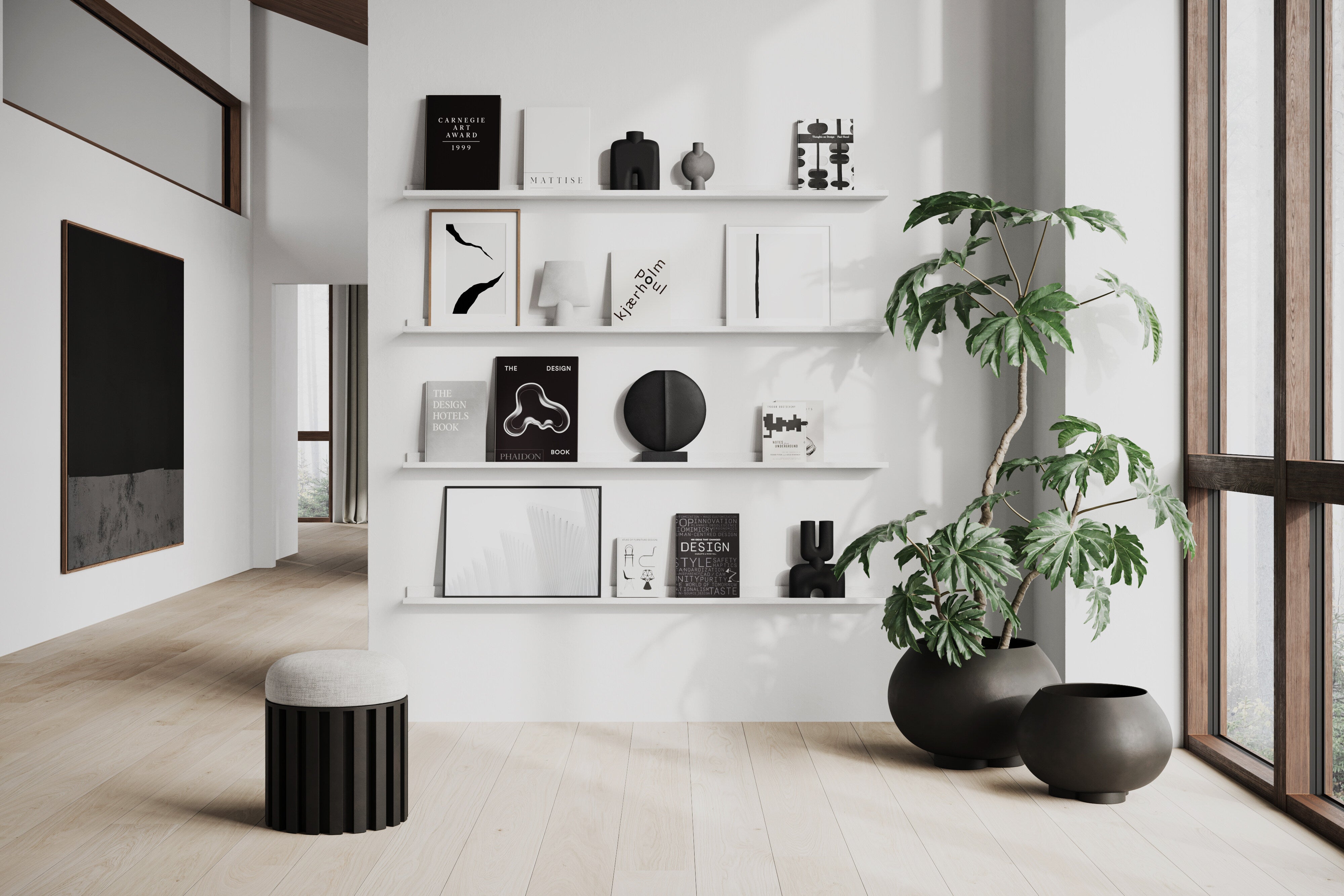 Urchin Plant Pot, Medio - Coffee