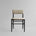 101 Copenhagen - Nama Dining Chair, Coffee Black - Linen - Dining Chair