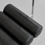 101 Copenhagen - Hiro Dining Chair, Stainless Steel - Aniline Leather Black - Dining Chair