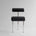 101 Copenhagen - Hiro Dining Chair, Stainless Steel - Aniline Leather Black - Dining Chair