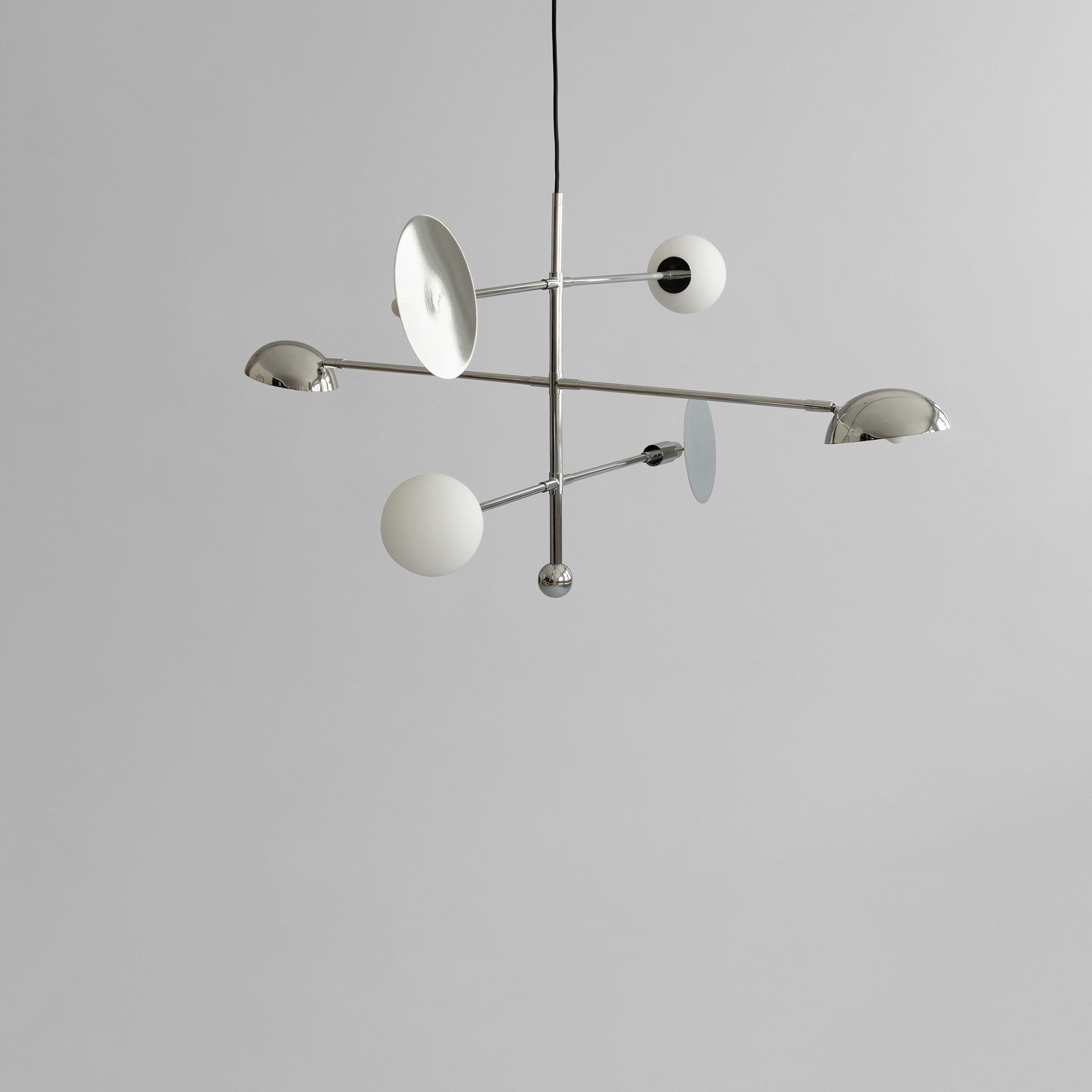 101 Copenhagen - Sahn Chandelier - Chrome (5m) - Chandelier