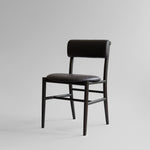 101 Copenhagen - Nama Dining Chair, Coffee Black  - Aniline leather black - Dining Chair
