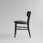 101 Copenhagen - Nama Dining Chair, Coffee Black  - Aniline leather black - Dining Chair