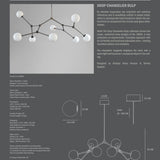 Drop Chandelier Bulp - Grey (5m)