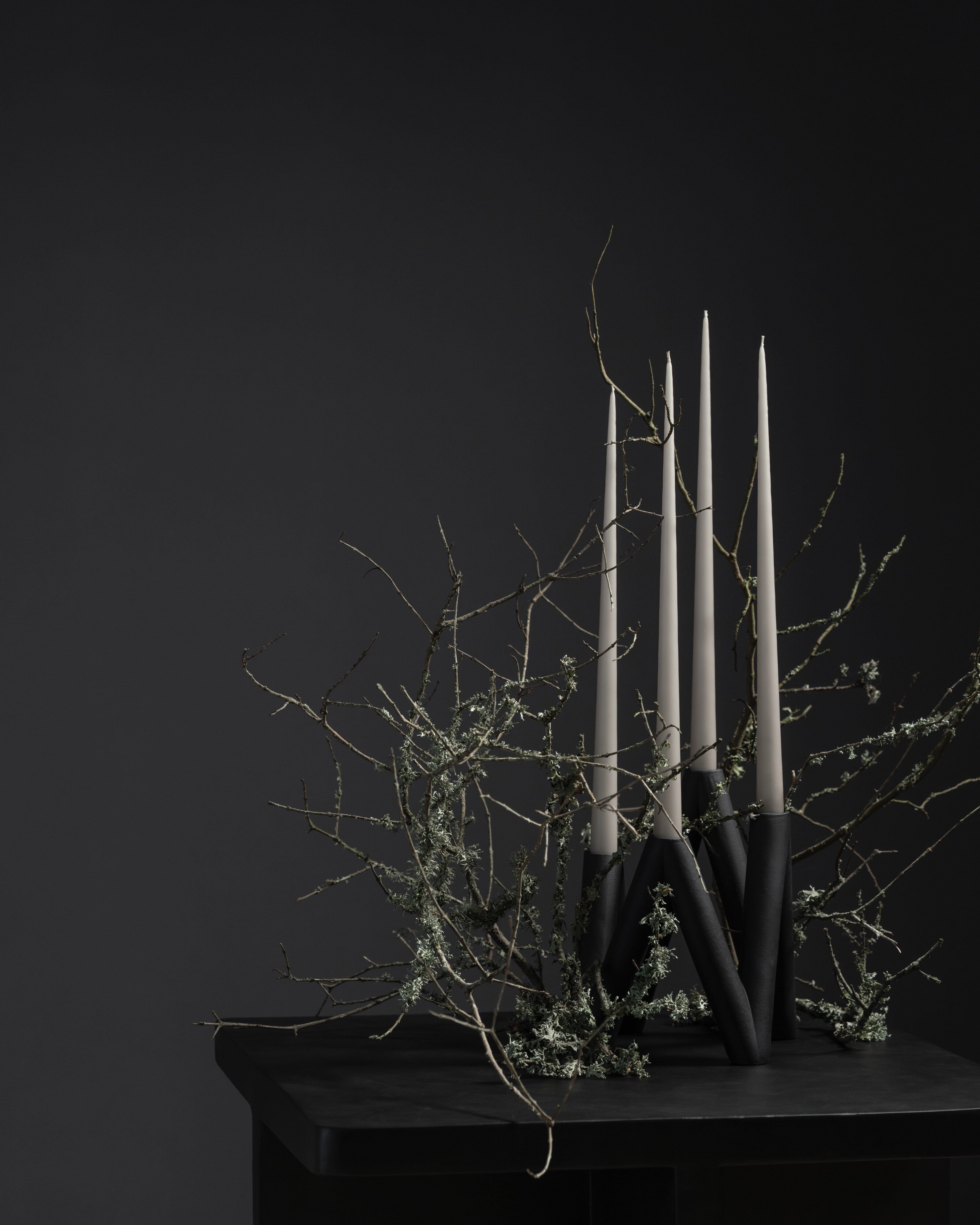 101 Copenhagen - W Candle Holder - Black - Candle Holder