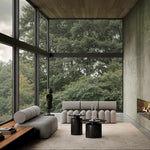 101 Copenhagen - Pillar Table, Low - Burned Black - Coffee or Side Table