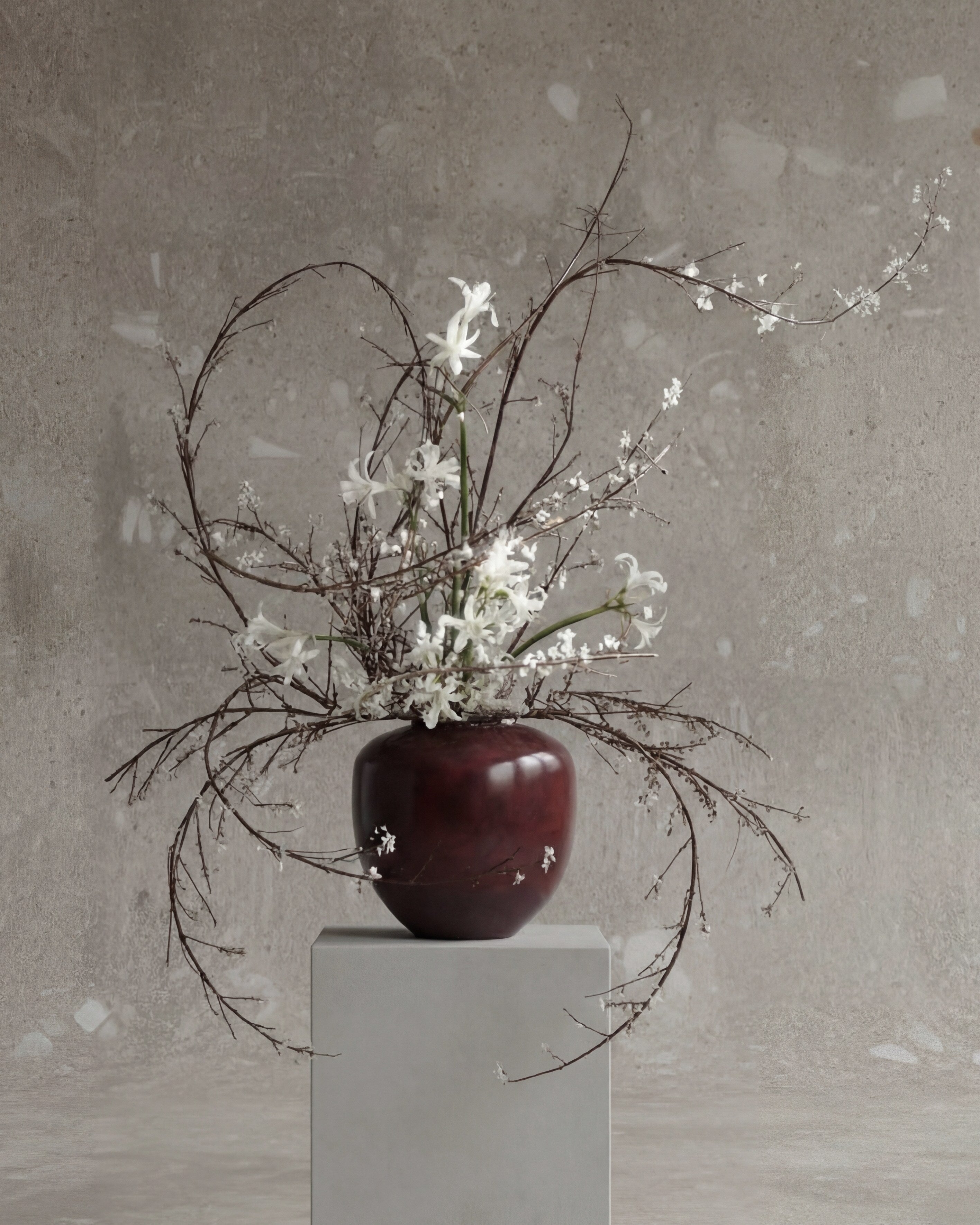 101 Copenhagen - Sunao Vase, Medio - Maroon - Vase