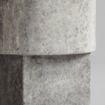 101 Copenhagen - Column Table - Silver Travertine - Coffee Table