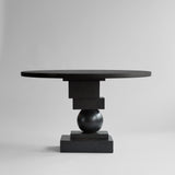 Artist Dining Table, Ø120 - Coffee Black Oak