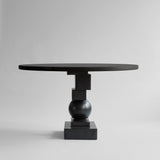 Artist Dining Table, Ø120 - Coffee Black Oak