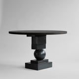 Artist Dining Table, Ø120 - Coffee Black Oak
